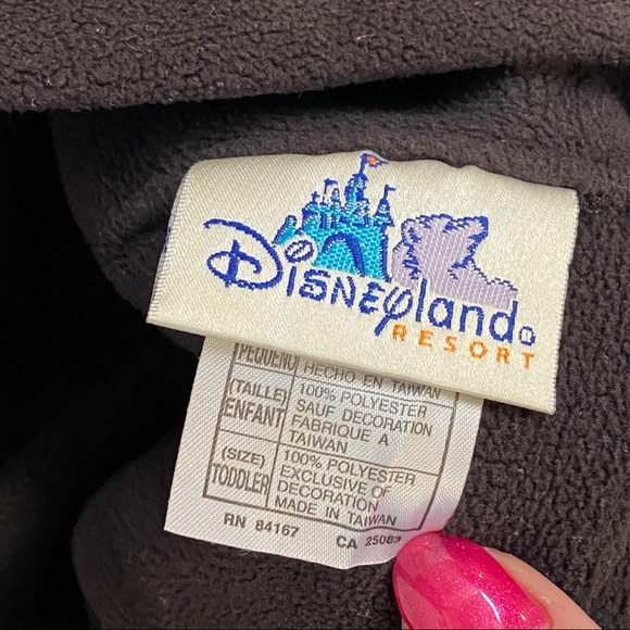 Disney Disneyland black fleece Mickey Mouse 3D ears warm hat - Picture 5 of 6